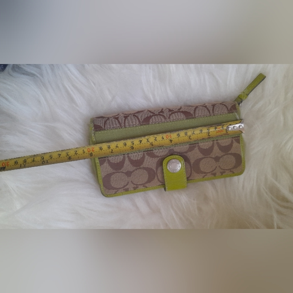 Coach Green vintage snap clutch wallet - Picture 3 of 8